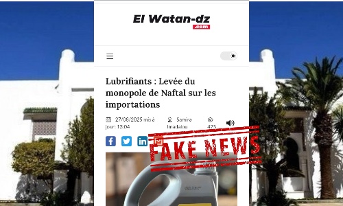 رفع احتكار شركة نفطال لاستيراد زيوت المحركات ..مديرية الإعلام بالرئاسة تفند ما أوردته صحيفة EL WATAN