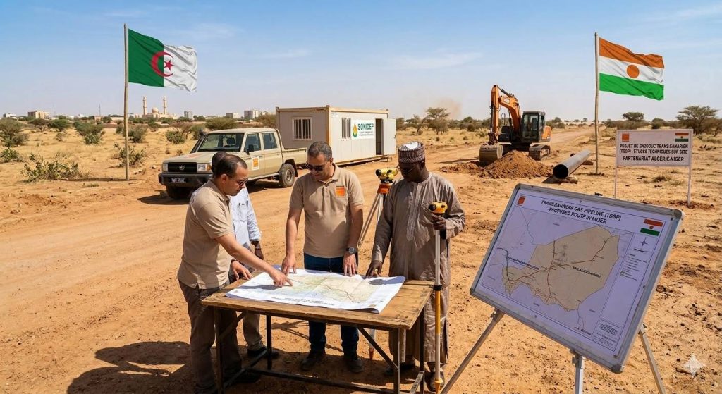 الجزائر والنيجر تطلقان المرحلة العملية لمشروع أنبوب الغاز العابر للصحراء