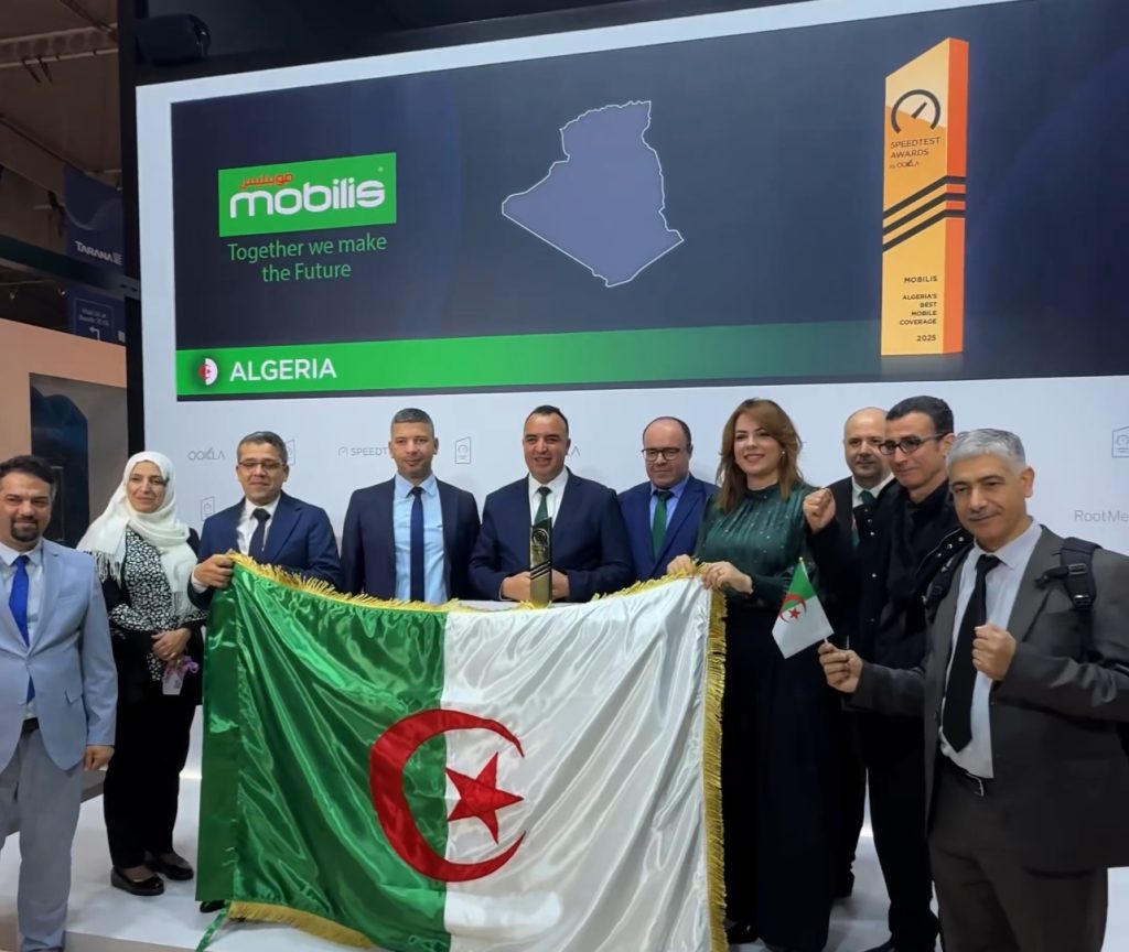 موبيليس تكرس ريادتها وتحصد جائزة أفضل تغطية شبكة في الجزائر من أوكلا العالمية