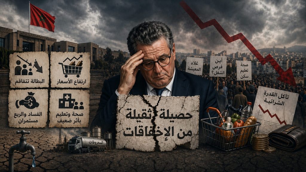 إخفاقات أخنوش: تقرير يكشف حصيلة حكومة الوعود الزائفة