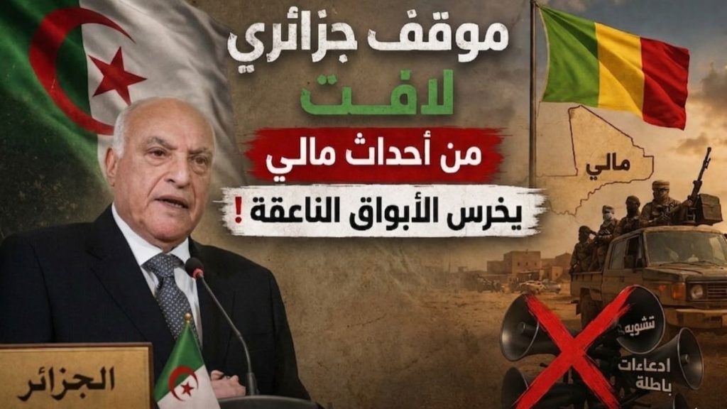 موقف جزائري لافت من أحداث مالي يخرس الأبواق الناعقة !