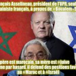 Asselineau fait exploser la polémique :  Boualem Sansal a un père marocain et une mère juive »
