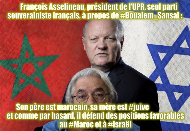 Asselineau fait exploser la polémique :  Boualem Sansal a un père marocain et une mère juive »