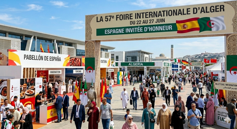 La 57e Foire internationale d’Alger se tiendra du 22 au 27 juin avec l’Espagne comme invitée d’honneur