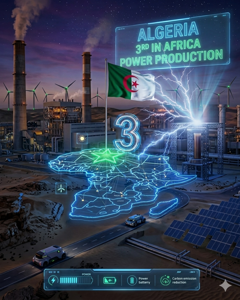 L’Algérie parmi les plus grands producteurs d’électricité en Afrique