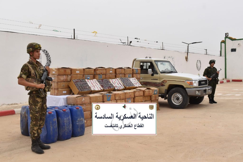 الجيش الجزائري يحجز قرابة مليوني قرص مهلوس بتمنراست