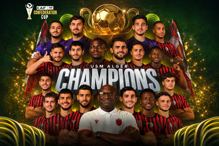 USM ALGER crowned champions of the Confederation cup winners!