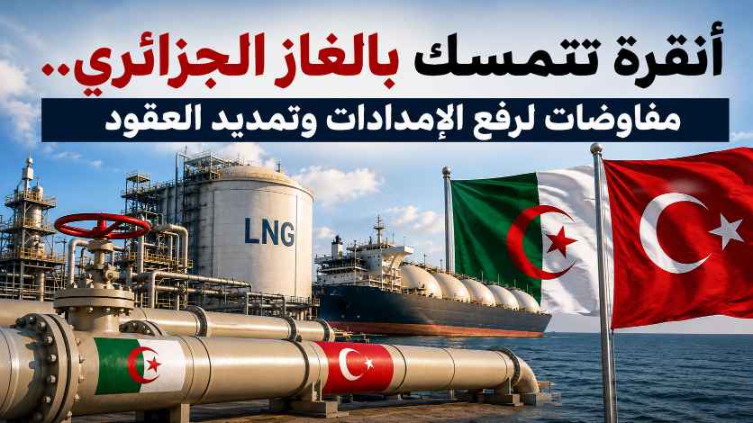 أنقرة تتمسك بالغاز الجزائري.. مفاوضات لرفع الإمدادات وتمديد العقود