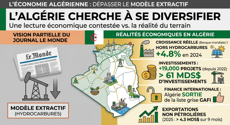 Le Monde et l’Algérie : une lecture économique contestée