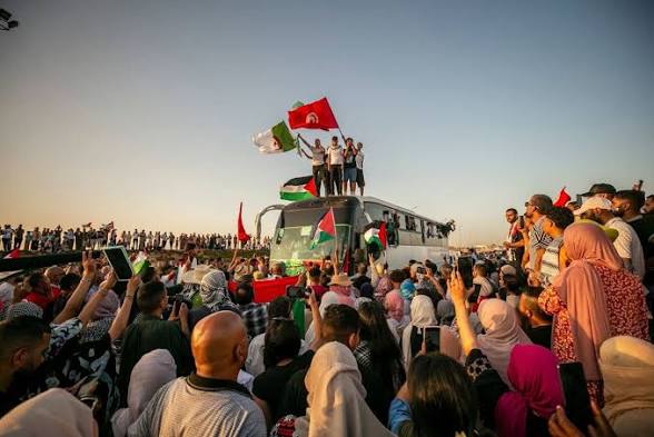 الحراك الفلسطيني يطالب سلطات شرق ليبيا بالإفراج الفوري عن نشطاء قافلة الصمود