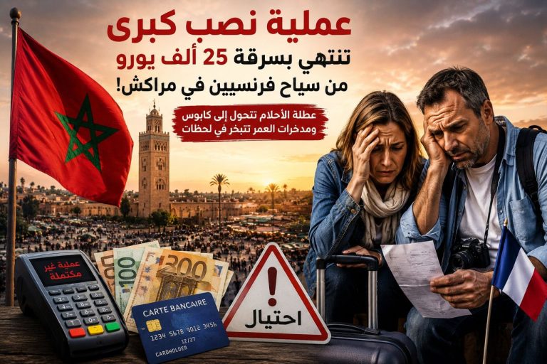 عملية نصب كبرى تنتهي بسرقة 25 ألف يورو من سياح فرنسيين في مراكش!