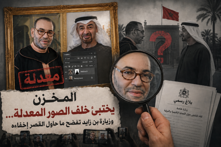 المخزن يختبئ خلف الصور المعدلة… وزيارة بن زايد تفضح ما حاول القصر إخفاءه
