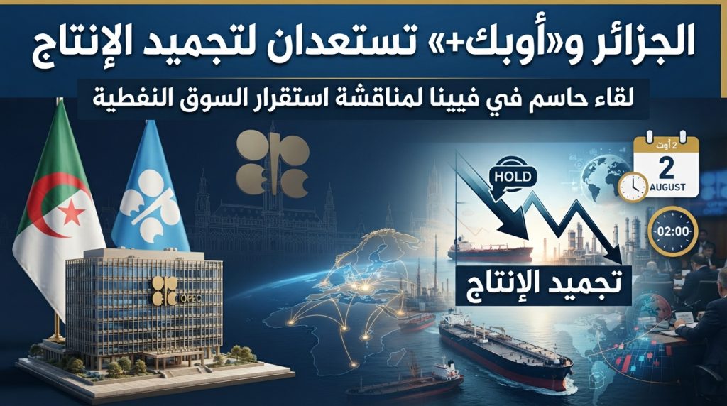 قرار نفطي مرتقب في 2 أوت.. الجزائر و«أوبك+» تستعدان لتجميد الإنتاج