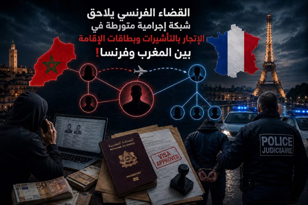 القضاء الفرنسي يلاحق شبكة إجرامية متورطة في الإتجار بالتأشيرات وبطاقات الإقامة بين المغرب وفرنسا!