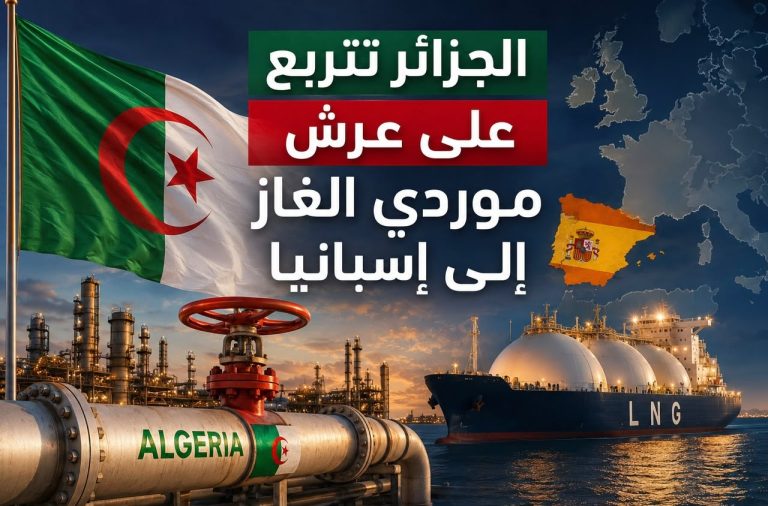 الجزائر تتربع على عرش موردي الغاز إلى إسبانيا
