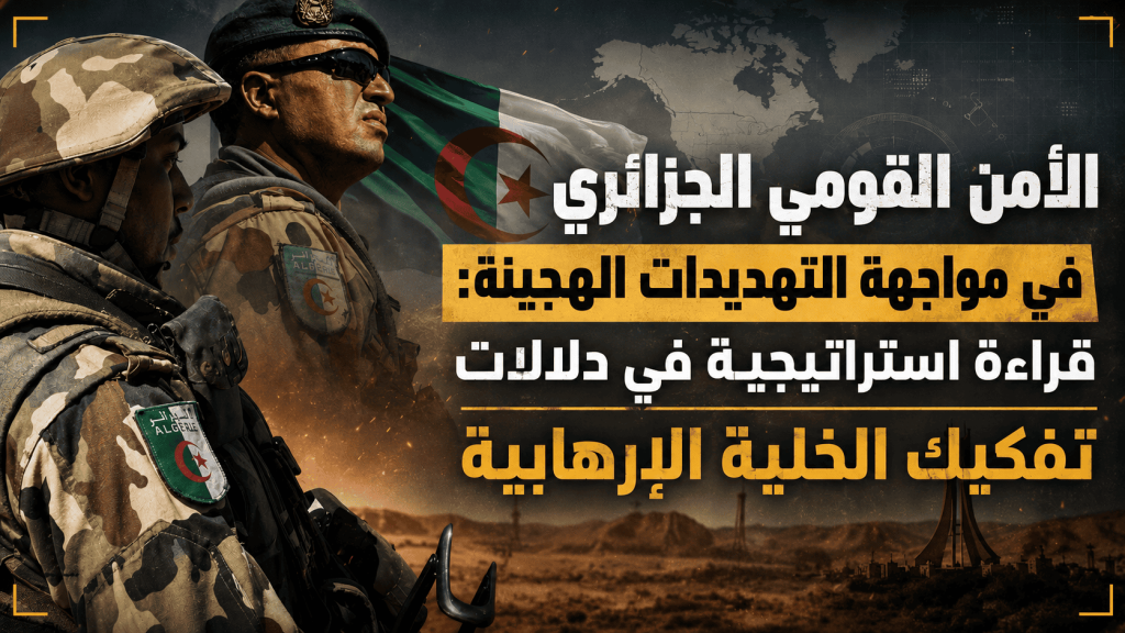 الأمن القومي الجزائري في مواجهة التهديدات الهجينة: قراءة استراتيجية في دلالات تفكيك الخلية الإرهابية