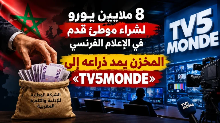 8 ملايين يورو لشراء موطئ قدم في الإعلام الفرنسي.. المخزن يمد ذراعه إلى «TV5MONDE»