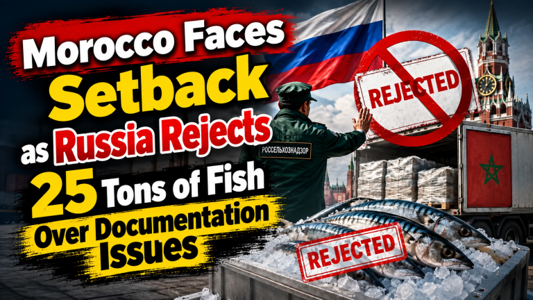 Morocco Faces Setback as Russia Rejects 25 Tons of Fish Over Documentation Issues
