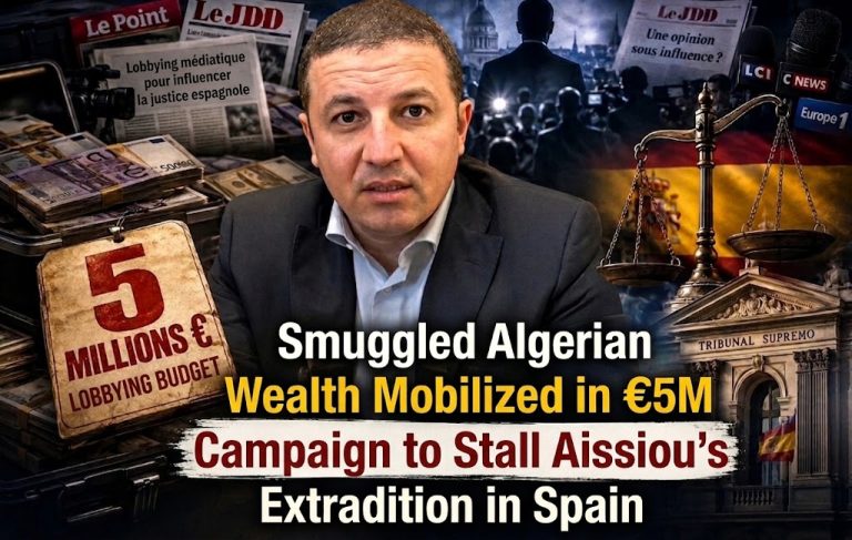 Smuggled Algerian Wealth Mobilized in €5M Campaign to Stall Aissiou’s Extradition in Spain