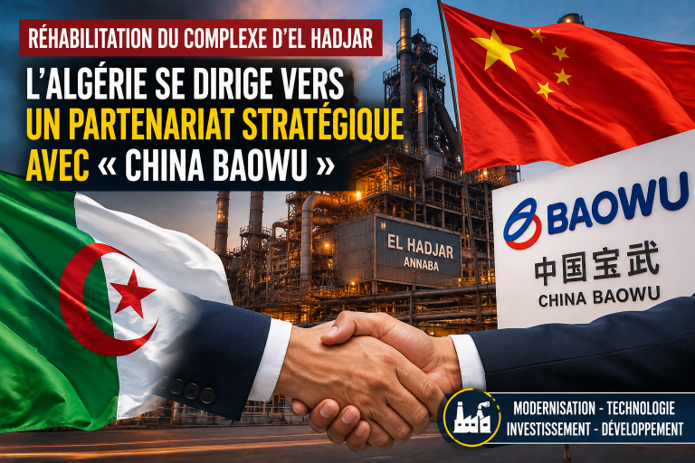 El Hadjar : l’Algérie mise sur China Baowu pour moderniser son complexe sidérurgique