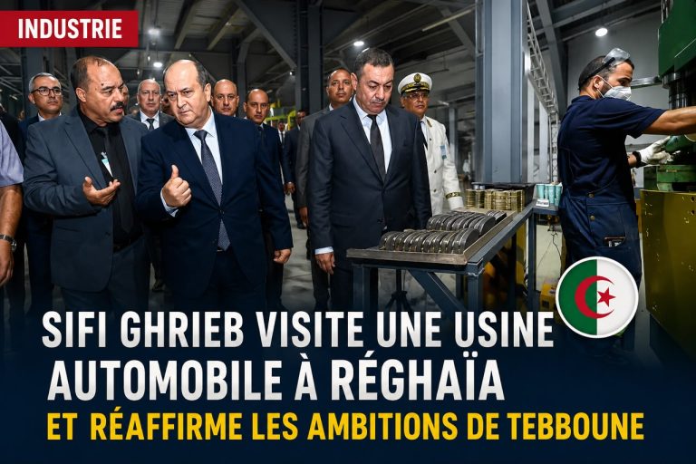 Industrie : Sifi Ghrieb visite une usine automobile à Réghaïa et réaffirme les ambitions de Tebboune