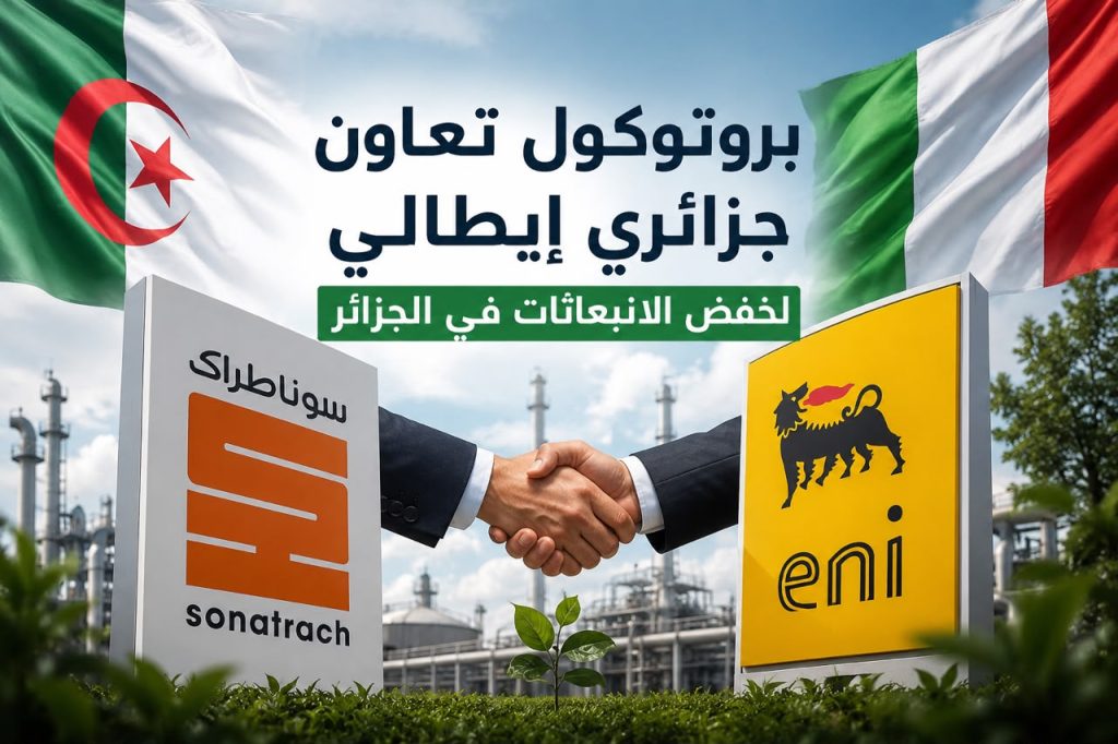 بروتوكول نوايا جزائري إيطالي لخفض الانبعاثات في الجزائر