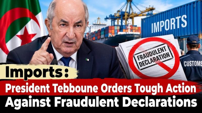Imports: President Tebboune Orders Tough Action Against Fraudulent Declarations