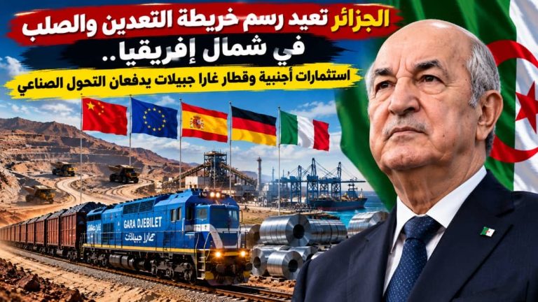 الجزائر تعيد رسم خريطة التعدين والصلب في شمال إفريقيا.. استثمارات أجنبية وقطار غارا جبيلات يدفعان التحول الصناعي
