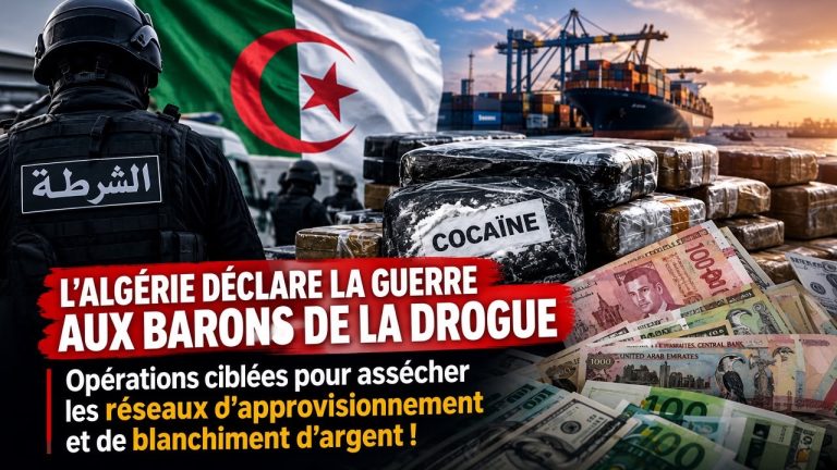L’Algérie déclare la guerre aux barons de la drogue : opérations ciblées pour assécher les réseaux d’approvisionnement et de blanchiment d’argent