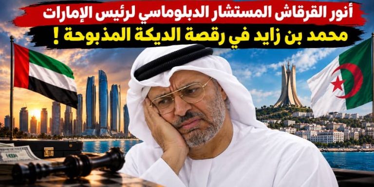 أنور القرقاش المستشار الدبلوماسي لرئيس الإمارات محمد بن زايد في رقصة الديكة المذبوحة!