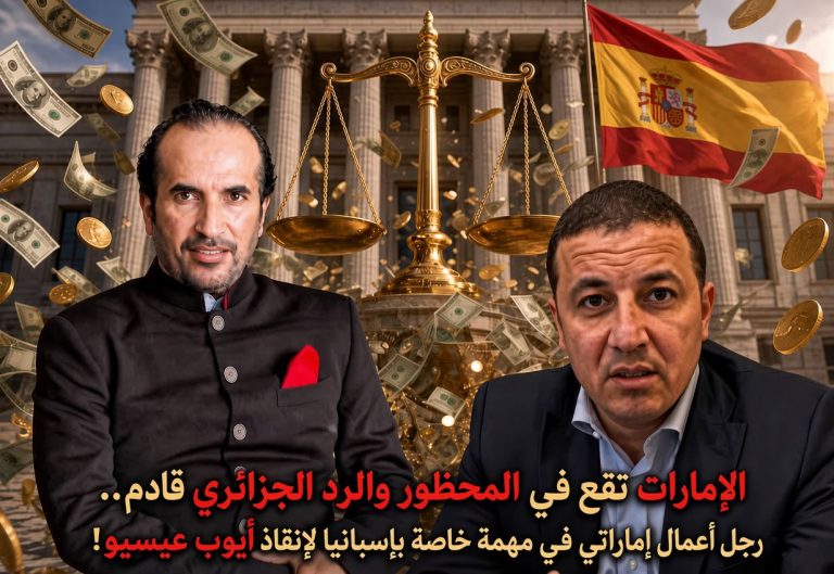 رجل أعمال إماراتي في مهمة خاصة بإسبانيا لإنقاذ أيوب عيسيو!.. الإمارات تقع في المحظور والرد الجزائري قادم