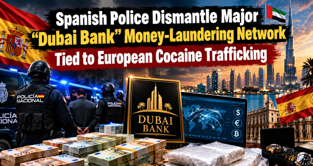 Spanish Police Dismantle Major “Dubai Bank” Money-Laundering Network Tied to European Cocaine Trafficking