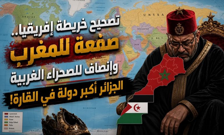 تصحيح خريطة إفريقيا.. صفعة للمغرب وإنصاف للصحراء الغربية والجزائر أكبر دولة في القارة!