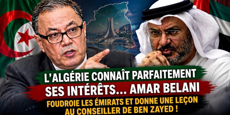 L’Algérie connaît parfaitement ses intérêts… Amar Belani foudroie les Émirats et donne une leçon au conseiller de Ben Zayed !